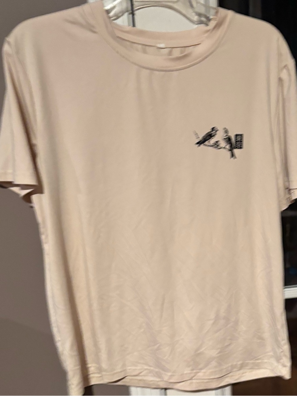 Men's Cream Graphic Short-Sleeve Shirt